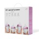 COMOTOMO - 4 Antykolkowe butelki silikonowe MOM'S BREAST Pink BUNDLE