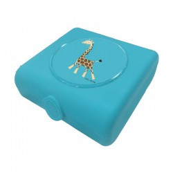 Carl Oscar Kids Sandwich Box Pojemnik na przekąski i kanapki Turquoise - Giraffe