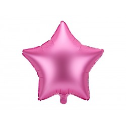 Balon foliowy Gwiazdka, 48cm, różowy (1 karton / 50 szt.)