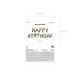 Balon foliowy Happy Birthday, 340x35cm, tęczowy