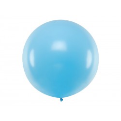 Balon okrągły 1m, Pastel Sky-Blue