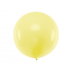 Balon okrągły 1m, Pastel Light Yellow
