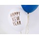 Balony 30 cm, Happy New Year, Pastel Pure White (1 op. / 6 szt.)