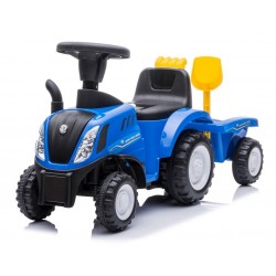 Jeździk traktor z przyczepą New Holland niebieski