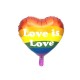 Balon foliowy Love is Love, 35cm, mix