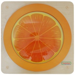 MASTERKIDZ Tablica Edukacyjna Sensoryczna Pomarańcza