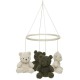 Jollein - Karuzela nad łóżeczko Baby Mobile Teddy Bear Leaf Green/Naturel