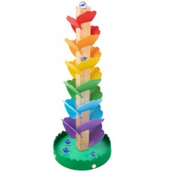 Tooky Toy Drewniana Kolorowa Wieża Wirująca dla Dzieci