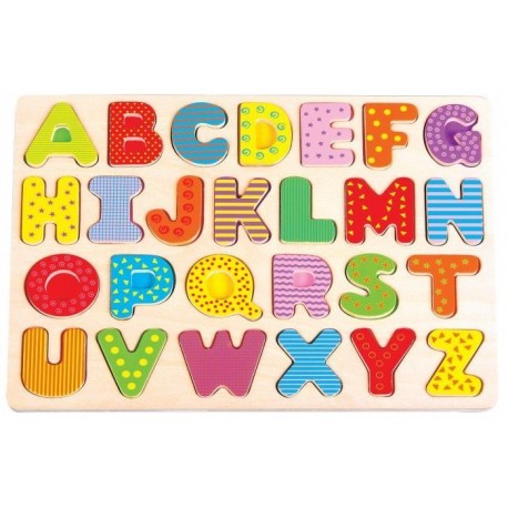 Puzzle układanka alfabet - duże litery