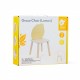 CLASSIC WORLD Pastelowe Krzesełko Grace dla Dzieci 3+ (Lemon)