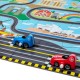 Puzzle podłogowe dookoła świata z nakręcanymi samochodzikami