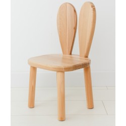 Drewniane krzesełko dla dziecka królik
